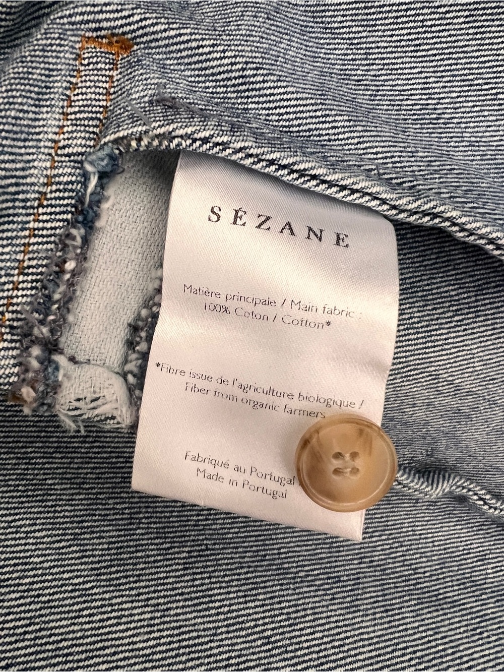 Sezane Will Chore Jacket in Denim Blue (SMALL) - Picture 6 of 6